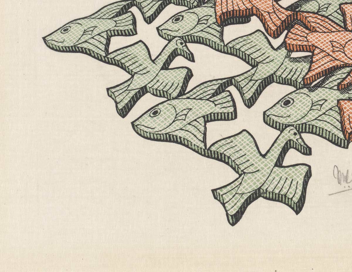 Oscar  Reutersvard イラスト版画 Oscar Reutersvärd | FineLine Graphics & Design, Inc.